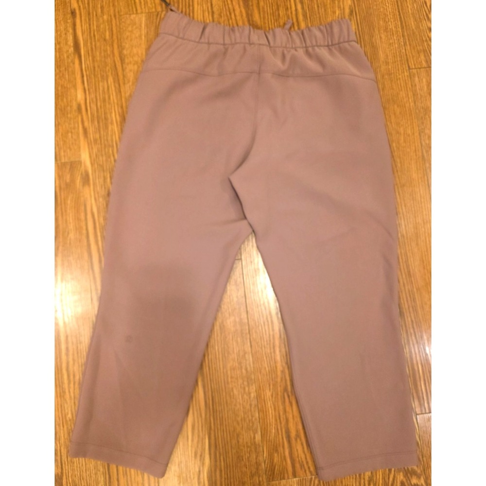 Lululemon Keep Moving Pants Women's Size 8 Pink Rose Cropped Elastic 15.5" Waist - Picture 10 of 12